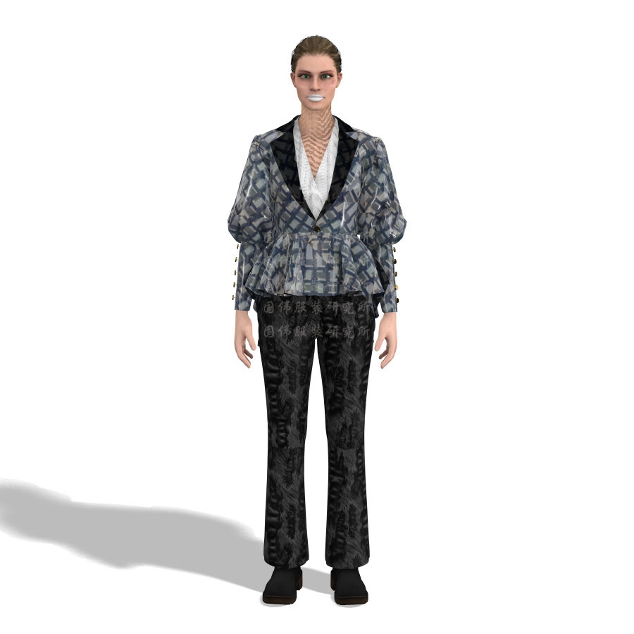 Cyber服装时装外套3d设计效果,3d服装设计