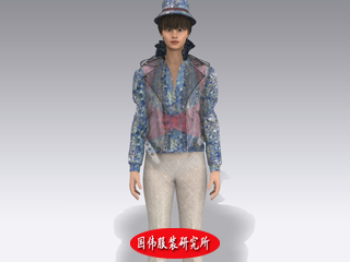 popular透明女夹克设计效果图-3d服装设计